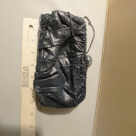 Clara Kasavina Handmade Black Satin & Rhinestone Evening Bag - Picture 5 of 10